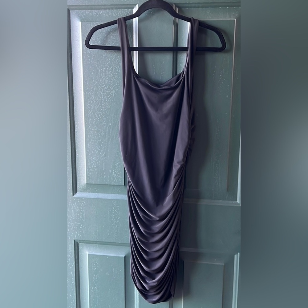 Saints 21 Black Sleeveless Ruched Sides Dress Size Medium